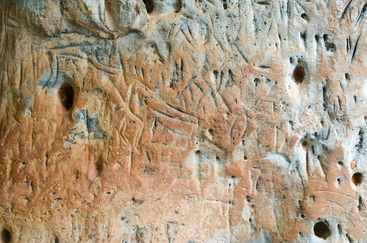 3,000-year-old Petroglyphs at Phu Pha Yon