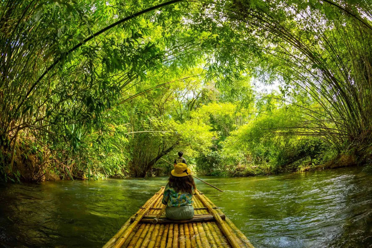 Bamboo Rafting at Wang Kiang Khu