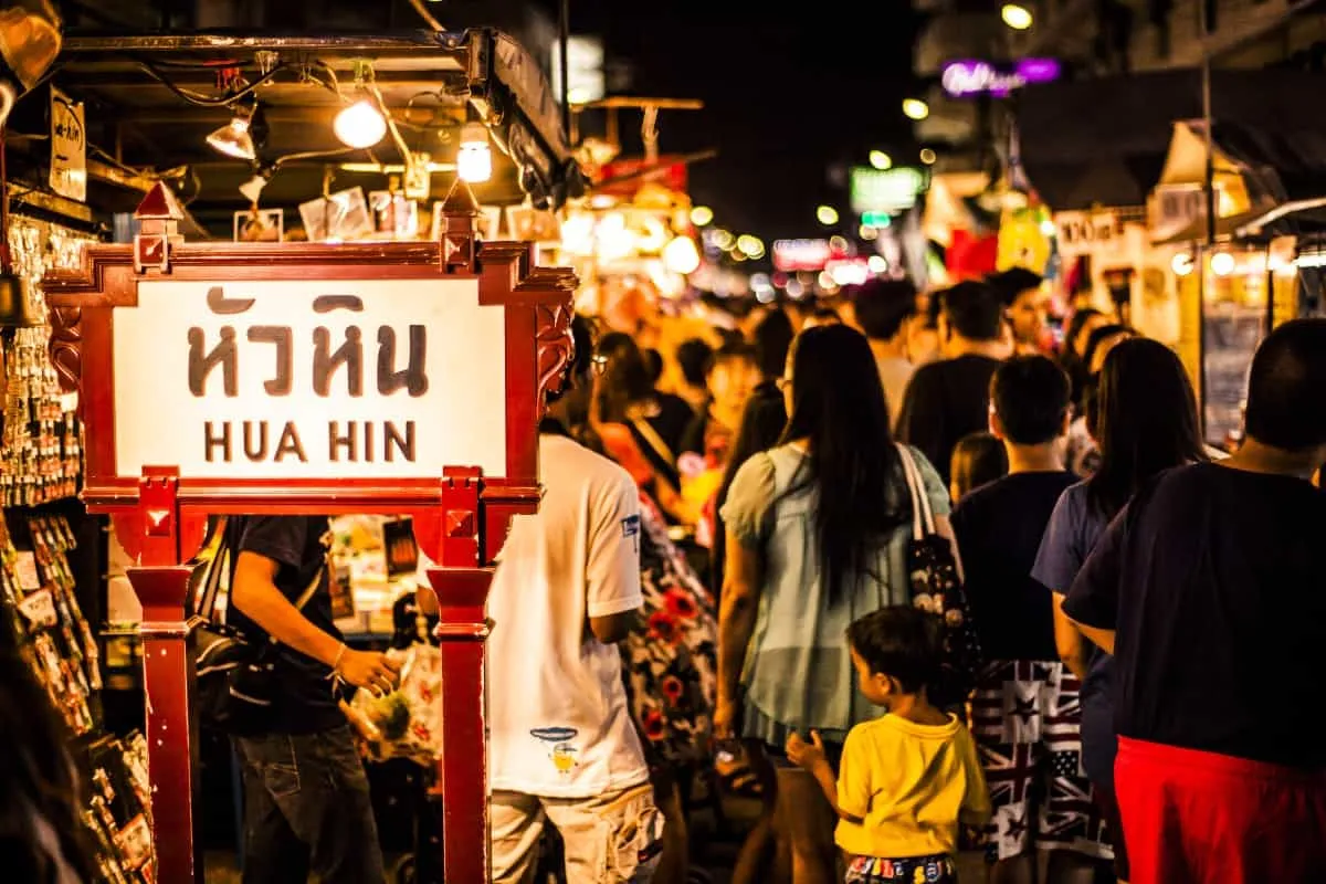 Hua Hin Night Market — seafood and Thai desserts every evening