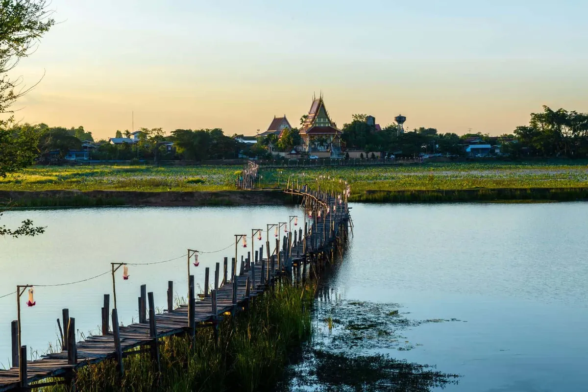 Kae Dam Wooden Bridge