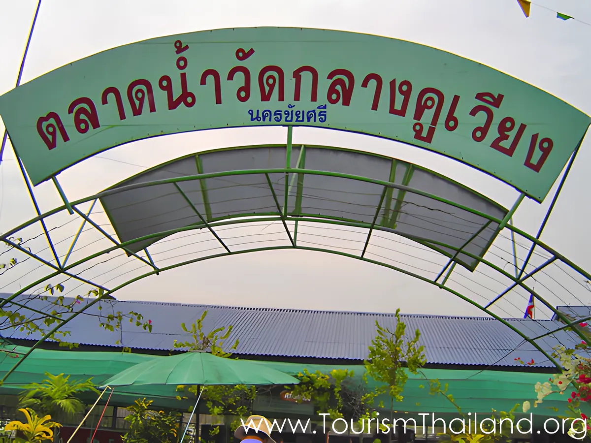 Wat Klang Koo Vieng Floating Market