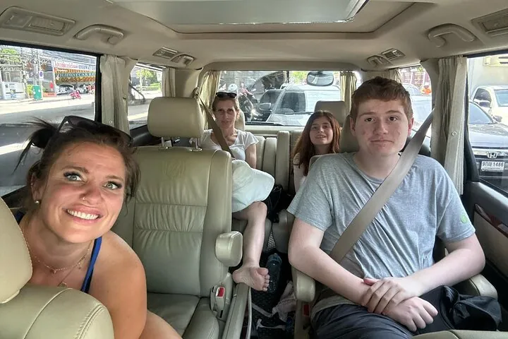 Our large van is fit for 5 customers