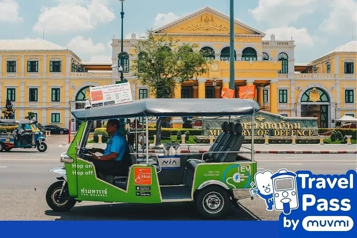 Bangkok Combo: Tuk Tuk App Pass, Chao Phraya Boat & E-sim