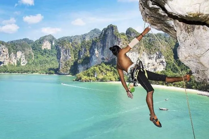 Beginner's Half-Day Rock Climbing Tours at Railay Beach Krabi