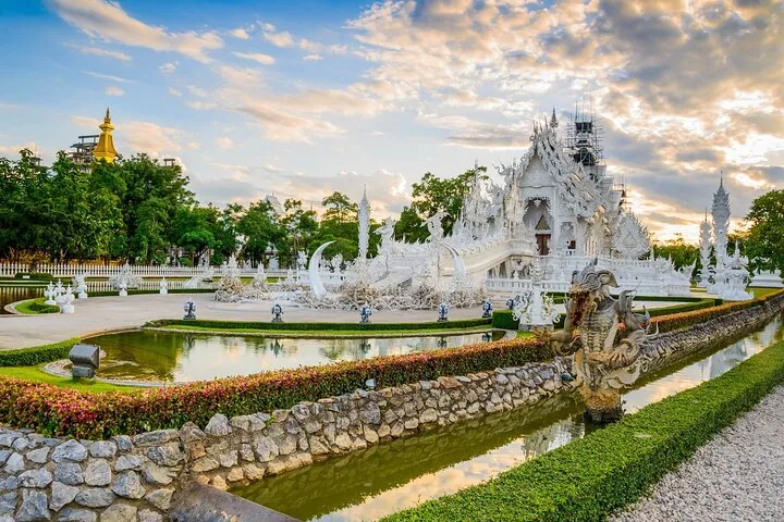 Visit the White Temple or Wat Rong Khun, a modern architectural masterpiece built by a local artist to gain immortal life