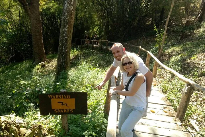 Walking down to the Sticky waterfall