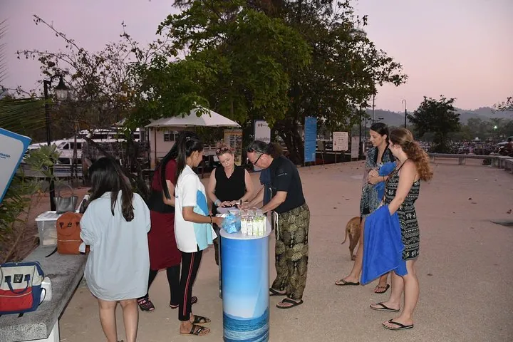 Check-in at the Sea Eagle counter at Nopparat Thara Pier