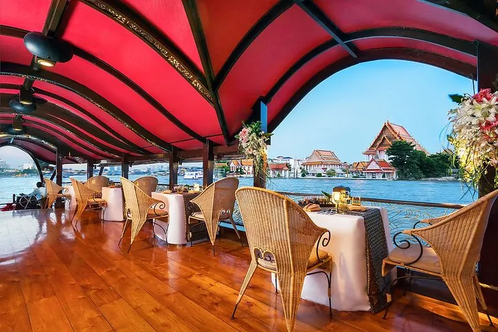 Manohra 5-Star Luxury Dinner Cruise with Pre-Canapés in Bangkok