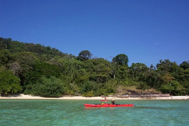 Sea kayaking the coastline of Koh Yao Noi
