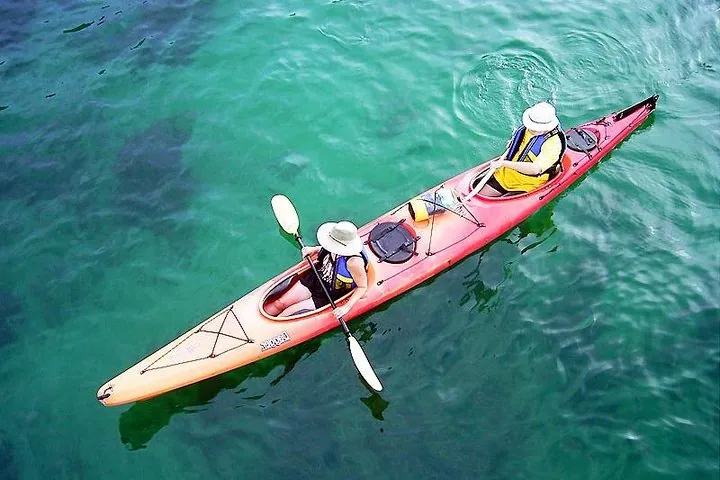 We have two-person kayaks if you need some help or just want to paddle with someone else.