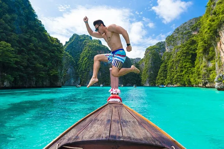 Phi Phi Pileh Lagoon Bamboo Island by Speed boat Phuket Pick Up