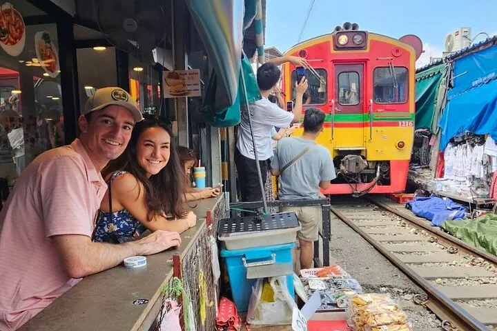 Maeklong railway market (only for option start tour at 07:00 a.m.)