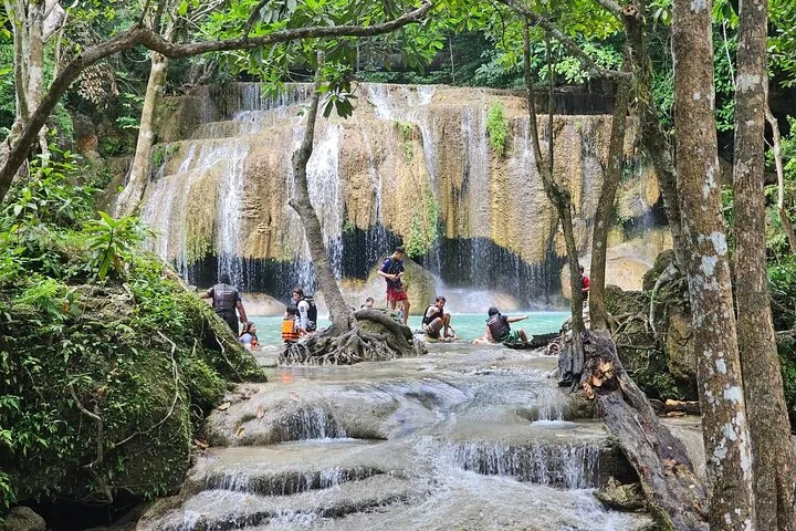 Private Tour to Erawan Waterfall and Boat Tour in Kanchanaburi
