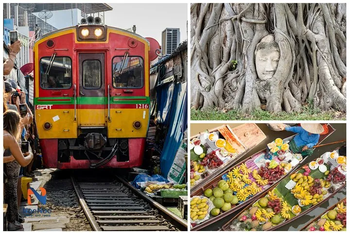 Private Tour to Railway Market Floating Market and Ayutthaya