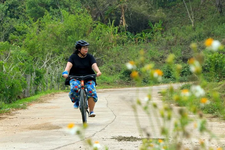 Enjoy cycling along roads rarely used by cars