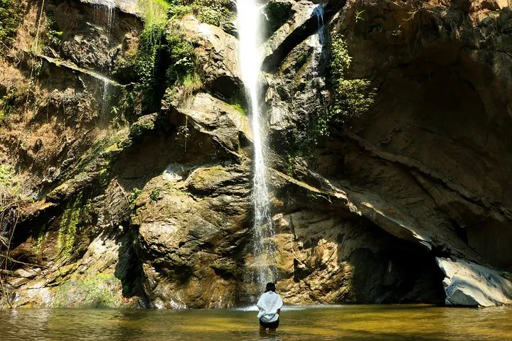 Cool off at a beautiful waterfall